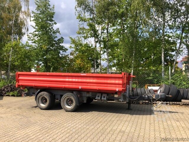 Three-way tipper trailer Möslein TTD 19 Schwebheim  19 t Tandemkipper- Tieflader, Breitbereifung