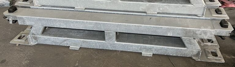 Low loader semitrailer Müller Mitteltal Ausgleichsbock für Satteltieflader incl. Conatinerverschlüssen