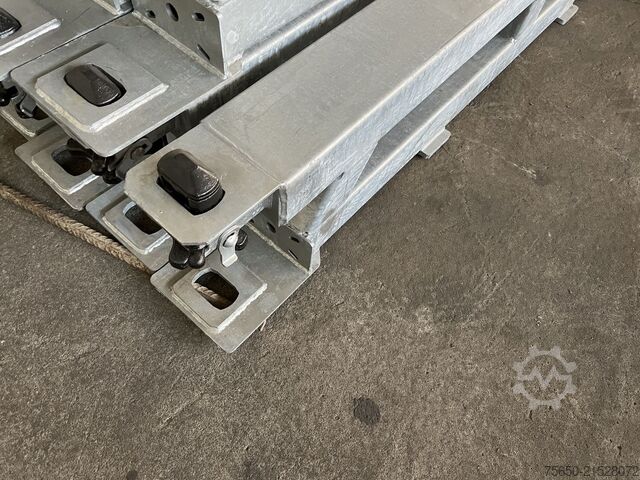 Low loader semitrailer Müller Mitteltal Ausgleichsbock für Satteltieflader incl. Conatinerverschlüssen