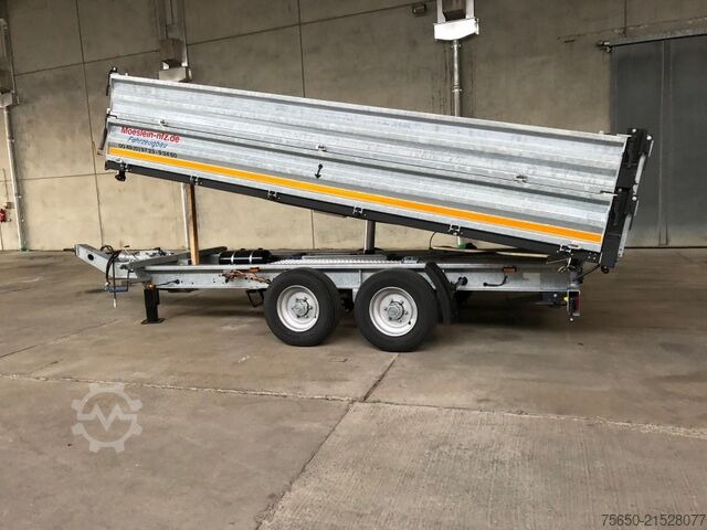 Tipper trailer Möslein TTD11- BA Verzinkt  neuer Tandem Kipper Tieflader + Aufsatz