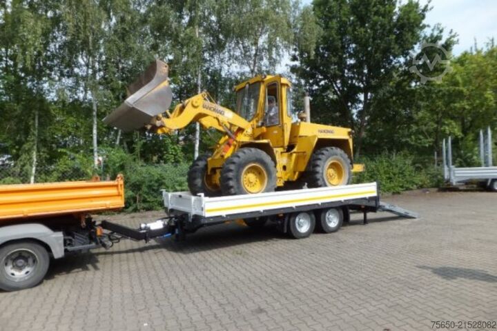 Low loader trailer Möslein TTT 11- 6,28 Weiß  Neuer Tandemtieflader