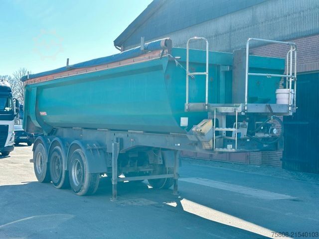 Tipper semitrailer LANGENDORF SKS-HS 24/28 Stahlmulde Liftachse