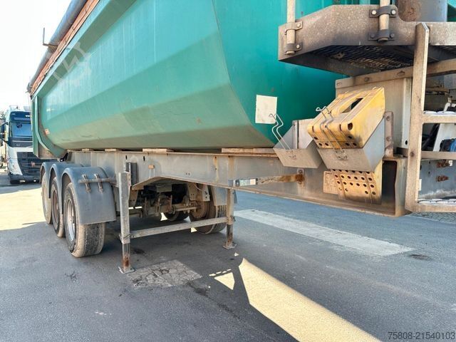 Tipper semitrailer LANGENDORF SKS-HS 24/28 Stahlmulde Liftachse