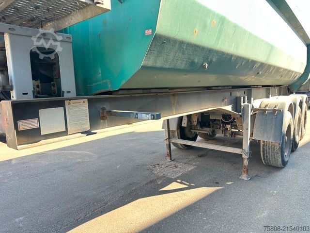 Tipper semitrailer LANGENDORF SKS-HS 24/28 Stahlmulde Liftachse