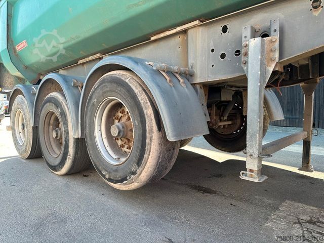Tipper semitrailer LANGENDORF SKS-HS 24/28 Stahlmulde Liftachse