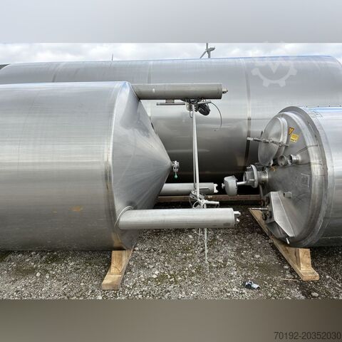 8.500 liter geïsoleerde opslagtank van V2A roestvrij staal S17376