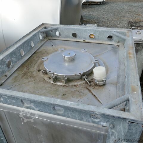 1100 liter conisch container van V2A roestvrij staal Blefa B0051