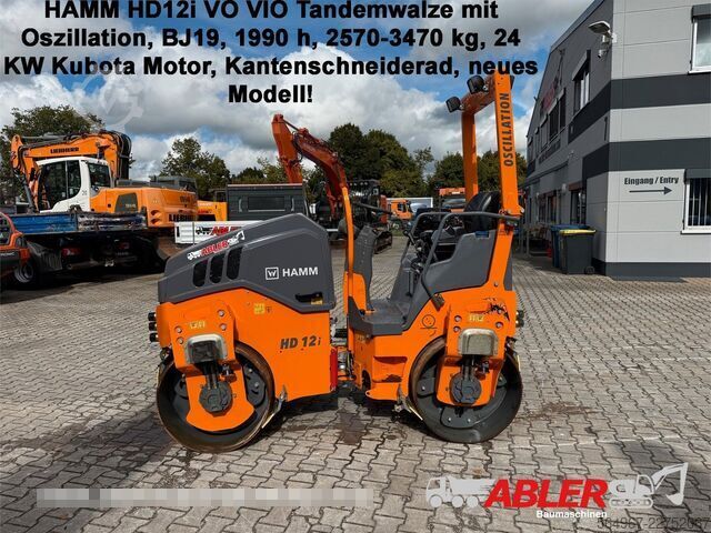 Rouleau monocylindre HAMM HD12i VO VIO Oszillation Tandemwalze TOP