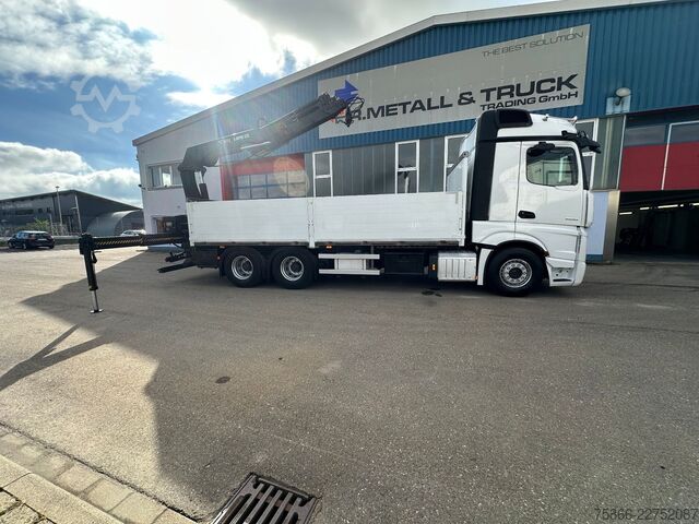 Platós teherautó MERCEDES-BENZ 2653 L 6x4 Actros 5 HiabXHipro232ES6 bis 16.90m