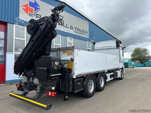 Platós teherautó MERCEDES-BENZ 2653 L 6x4 Actros 5 HiabXHipro232ES6 bis 16.90m