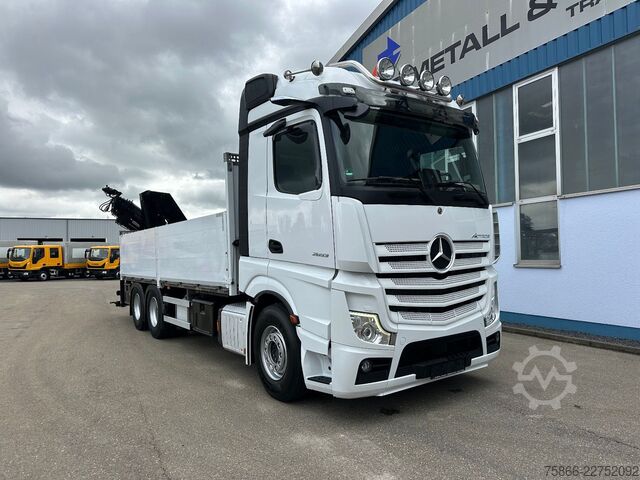 Platós teherautó MERCEDES-BENZ 2653 L 6x4 Actros 5 HiabXHipro232ES6 bis 16.90m