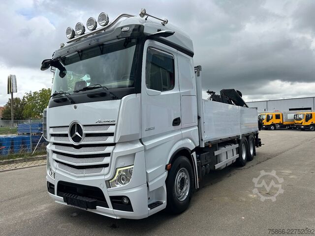 Platós teherautó MERCEDES-BENZ 2653 L 6x4 Actros 5 HiabXHipro232ES6 bis 16.90m