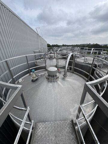 5 × 148 m³ aluminium silo ø 3.500 mm Eichholz
