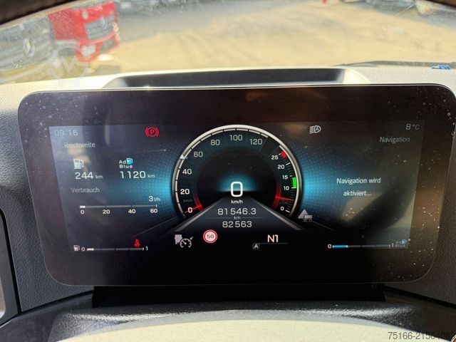 Flatbed truck with tarp MERCEDES-BENZ ACTROS 2548 L Pritsche 7,30 m offen+RETARDER ÖL