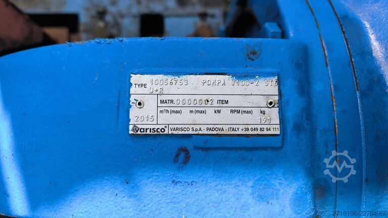 Bomba de parafuso Varisco V100-2 ST4