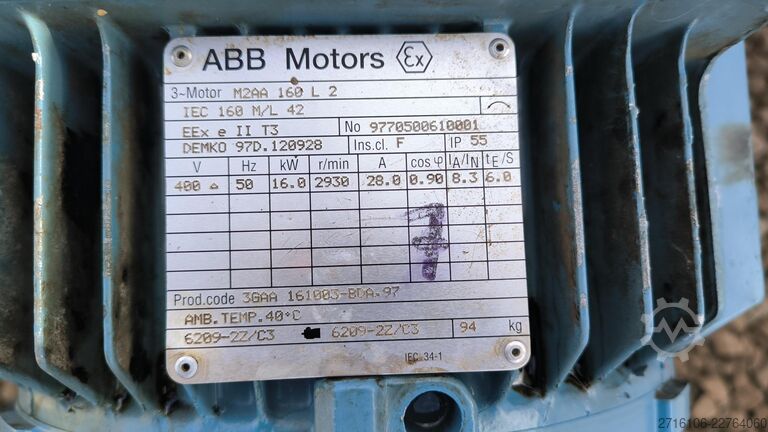 Bomba de parafuso Varisco V100-2 ST4