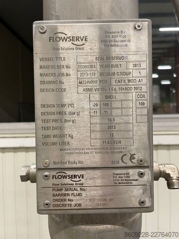 Bomba Centrífuga de Processo Flowserve DURCO Centrifugal Pump Mark 3 ISO 3K125-80-315RV