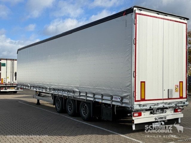 Brandalı açık yarı römork Schmitz Cargobull Curtainsider Mega Getränke