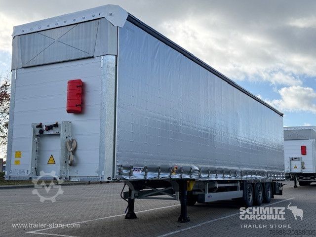 Brandalı açık yarı römork Schmitz Cargobull Curtainsider Mega Getränke