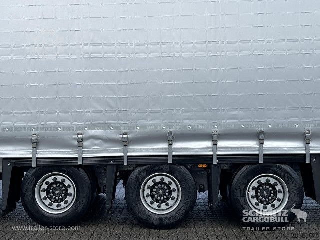Brandalı açık yarı römork Schmitz Cargobull Curtainsider Mega Getränke
