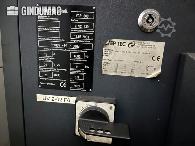 MIKRON VCP 800 MIKRON VCP 800
