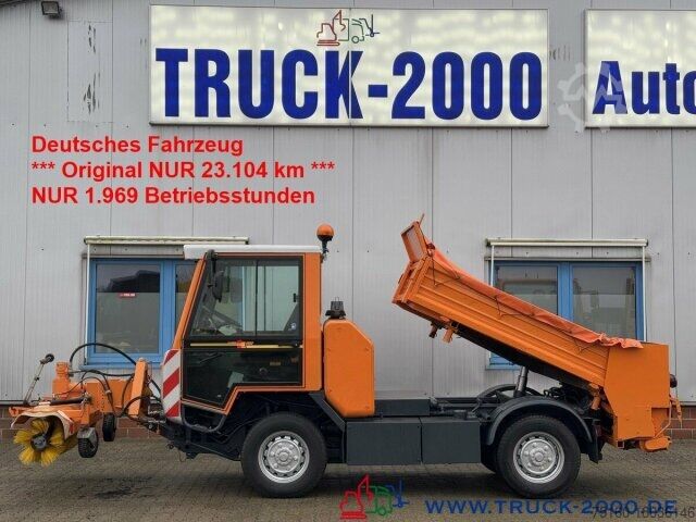 Driezijdige kipper bestelwagen Multicar Kiefer Boki Winterdienst Streuer + Besen 23 TKM