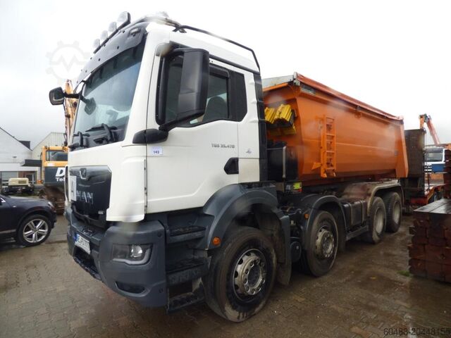 Sklopný návěs (amt. SPZ: NE-PD 7777) MAN TGS 35.470