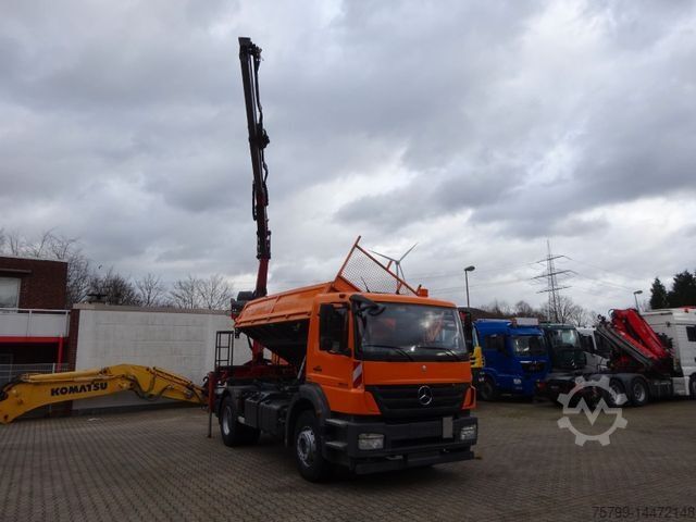 Camion basculante trilateral MERCEDES-BENZ 1833 Axor Kipper mit Kran Wechselsytem