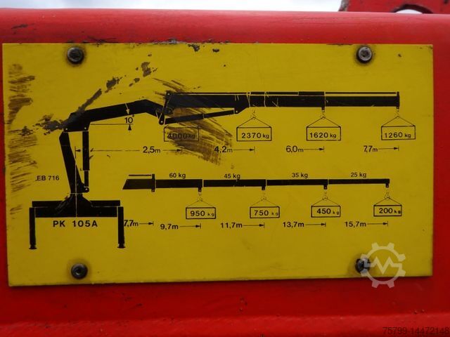 Camion basculante trilateral MERCEDES-BENZ 1833 Axor Kipper mit Kran Wechselsytem