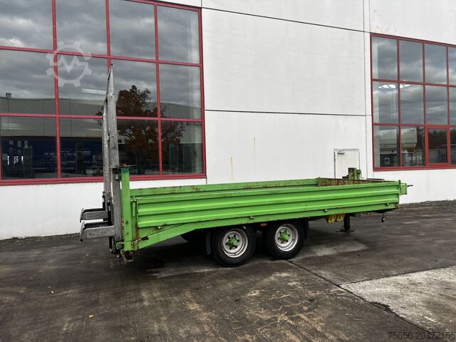 Lågbyggd trailer  tt  Tandemtieflader