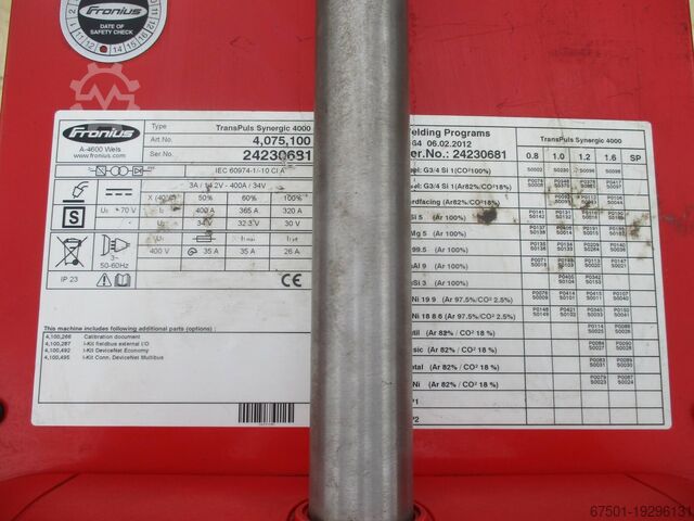 Unidad de soldadura FRONIUS TPS 4000 ( 3192)