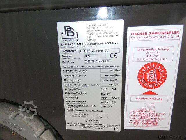 Scissor Lifts PB S65-7EZ