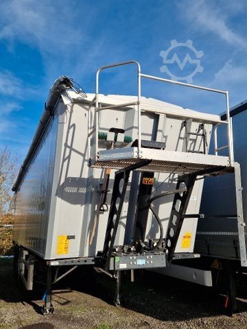 Tipper semitrailer WIELTON Alu-Kastenmulde 51m³ BULK Master Kombitür