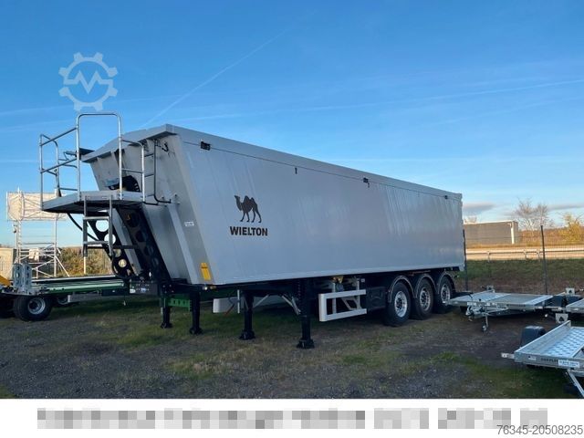 Tipper semitrailer WIELTON Alu-Kastenmulde 51m³ BULK Master SOFORT!