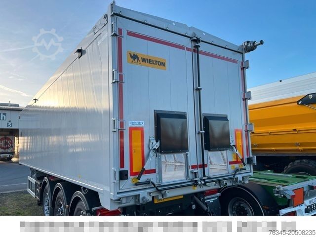 Tipper semitrailer WIELTON Alu-Kastenmulde 51m³  BULK Master SOFORT!