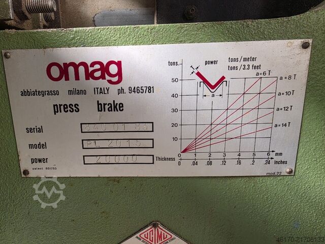 Press brake OMAG POL 2015