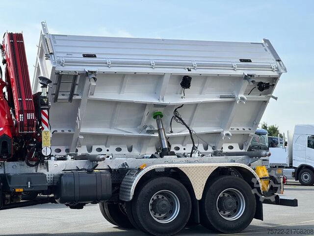 3-sided tipper Mercedes-Benz Arocs 3348 AK 6x6 Krankipper mit Fassi F195A2.24