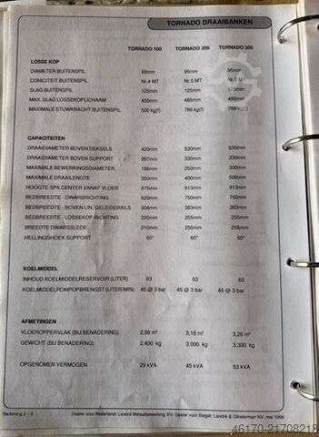 Center lathe Colchester Tornado 100