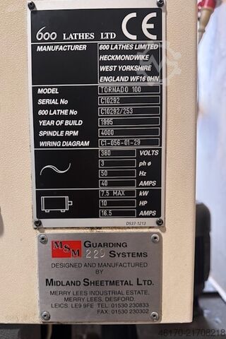 Center lathe Colchester Tornado 100