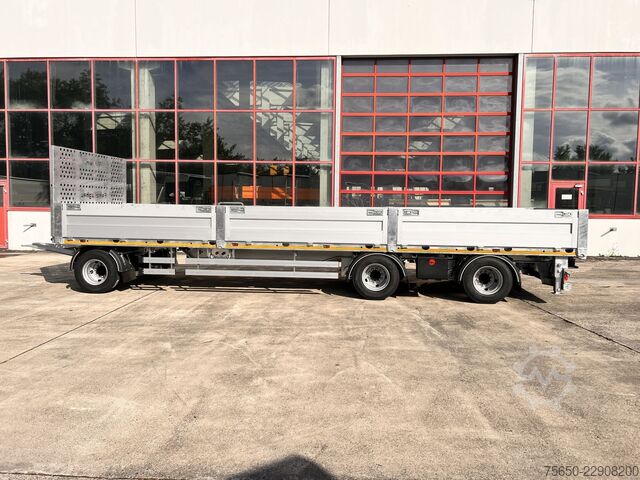 Open aanhangwagen Möslein T 3 Plato 9 m  3 Achs Jumbo- Plato- Anhänger 9 m, Mega