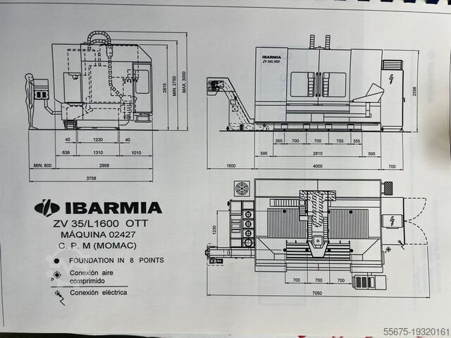 VERTICAL MACHINING CENTER IBARMIA ZV 35 L1600