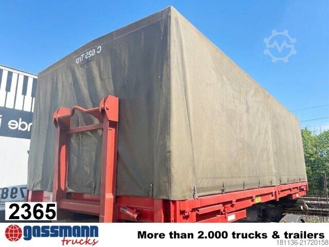 Kampós konténer  Abrollrahmen mit WB C 625 Wechselbrücke