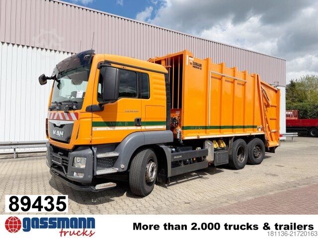 Szemetesautó MAN TGS 26.400 6x2-4 LL, Lenk-/Liftachse, Zöller