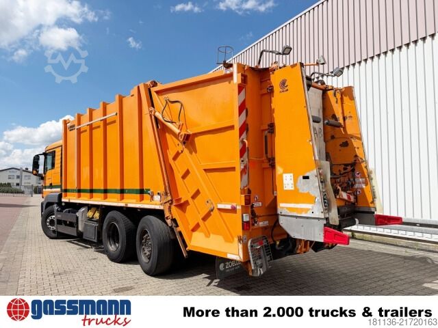 Çöp kamyonu MAN TGS 26.400 6x2-4 LL, Lenk-/Liftachse, Zöller