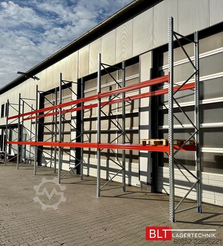 Heavy-duty shelf ca. 14 lfm Palettenregale H: 450cm Fachlast: 3000 kg , 45 Palettenplätze