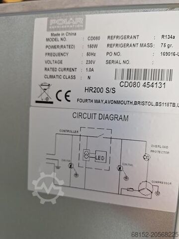 Polar Refrigeration CDO80 Koelkast Polar Refrigeration CDO80