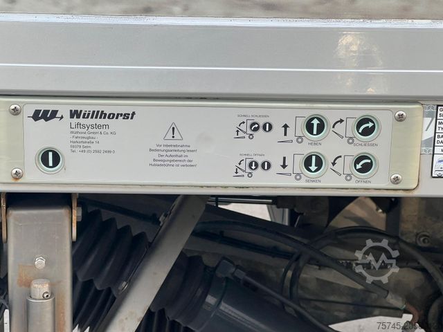 Semiremorcă carosată WÜLLHORST * WIE NEUWERTIG * 2T LBW * LIFT * SAF