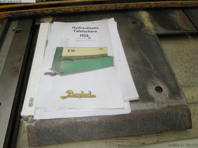 Guillotine olló - hidraulikus BAYKAL HGL-3100/6
