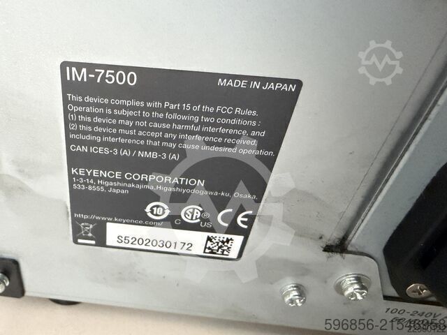  KEYENCE IM-7500 IM-7020 system pomiarowy optyczny CNC