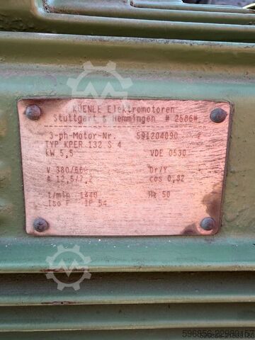  KÜENLE KPER 132 S4 silnik 5.5kW 1440 obr 400V IM B3